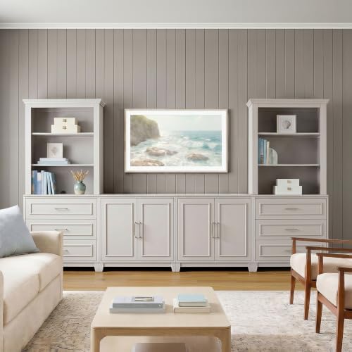 Martha Stewart Lily Pond 6-Piece Modular Media Center, Sharkey Gray