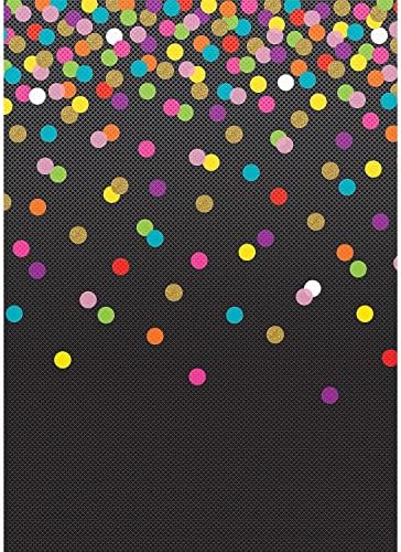Teacher Created Resources Better Than Paper® Bulletin Board Roll, 4' x 12', Colorful Confetti on Black, Pack of 4