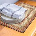 Homespice Harvest Jute Braided Table Mats, Rect 10x15 Set of 4