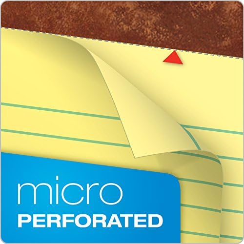 TOPS The Legal Pad Writing Pads, 8-1/2" x 11-3/4", Canary Paper, Legal Rule, 50 Sheets, 12 Pack (7531)