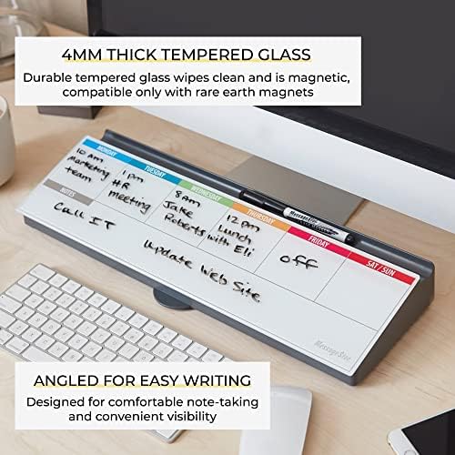 ECR4Kids MessageStor Dry-Erase Keyboard Write and Store, Desk Organization, Assorted