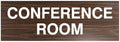 Signs ByLITA Basic Conference Room Sign (Walnut) - Medium