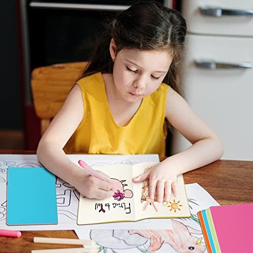24 Pack Blank Notebook & Journal Bulk, Multi Cover, Unlined Plain Thick Paper, A5 Size, 5.5x8.3 inch, 60 Page, Small Sketchbook Subject Note Pad Set for Women Men Kids Traveler Student Office