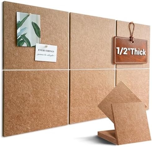 36" x 24" Large Felt Bulletin Board 1/2" Thick, Burnt Orange