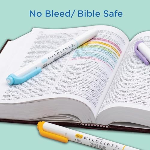 Zebra Pen MILDLINER No Bleed Highlighter, Neutral Vintage, Dual Tip, 10-Pk
