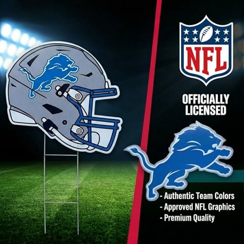 NFL Logo & Helmet 2 Pack Yard Sign Set