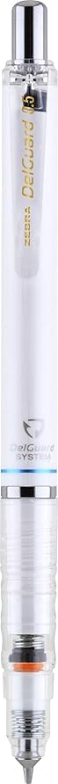 Zebra Pen DelGuard White Barrel Mechanical Pencil, 0.5mm, Fine Point, 1-Pk