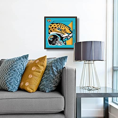 YouTheFan NFL Jacksonville Jaguars 3D Logo Series Wall Art