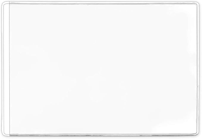 StoreSMART - 4" x 6" - Non-Adhesive Plastic Vinyl Pocket - Photo Sized - Open Short Side - 50 Pack - PE1888S-50