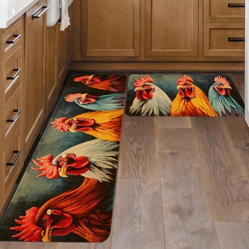 Kitchen Rugs and Mats Set of 2,Floor Mats for Home Kitchen Decor Mat