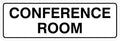 Standard Conference Room Sign - White - Medium 2 Pack