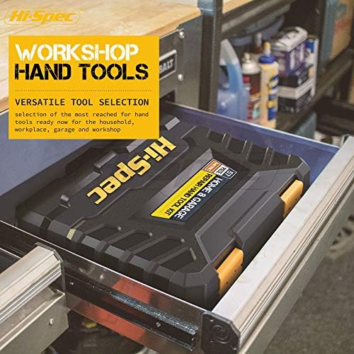 Hi-Spec Home Garage DIY Tool Kit Car Bike and Household Repairs with Case