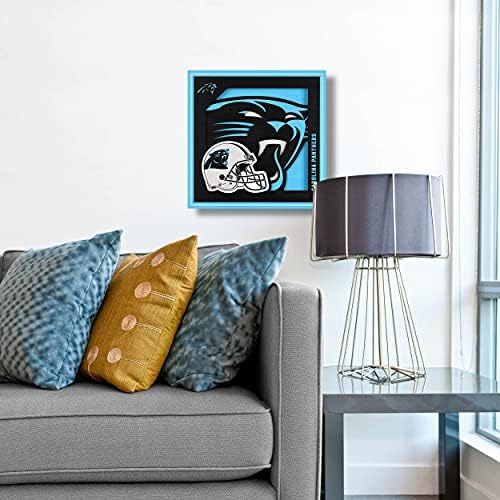 YouTheFan NFL Carolina Panthers 3D Logo Series Wall Art