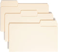 Smead SuperTab Heavyweight File Folder, Oversized 1/3-Cut Tab, Legal Size, Manila, 50 Per Box (15401)