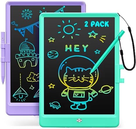 Kidopire LCD Writing Tablet, 2Pack Drawing Pad for Kids, Kid Doodle Board