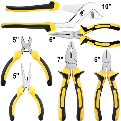 DOWELL 24 pcs Homeowner Tool Set, Home Repair Hand Tool Kit