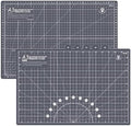 Headley Tools 18"x12" Thickened Self Healing Cutting Mat, A3 Rotary Cutting Sewing Mat for Crafts, Double Sided 5-Ply Table Cutting Board for Fabric Quilting Leather Arts Hobby Project, Grey