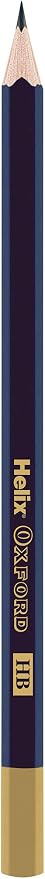 Helix Oxford Hb Grade Graphite Pencils (Pack of 12) with Plastic Free Packaging