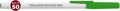 DISCOUNT PROMOS Custom Value Stick Pens Set of 50, Personalized Bulk Pack - Black Ink, Great for Office, School, Business, Tradeshows, Events - Green