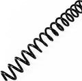 Binditek Plastic Spiral Binding Coils, 11 mm, 4:1 Pitch, Black, 100 Pack | Coil Binding Spines, 7/16", 80 Sheet Capacity, 48 Loops, for Letter-Size Reports, Presentations, School and Office Projects