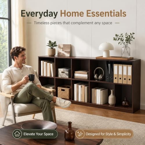 Storage Organizer, Pine Wood Bookshelf, Cube Shelf, Open Display Bookcase