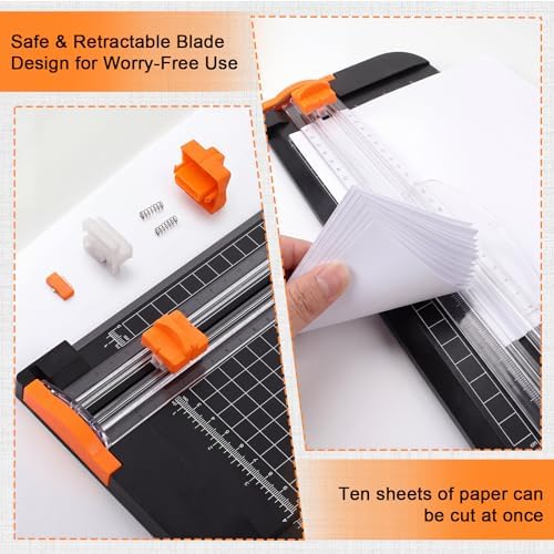 Marspark 3 Pcs A4 Paper Cutter Slider 12 Inch