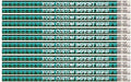 Express Pencils™ Personalized Pencils - Round - Glitz & Glitter Foil Theme - Imprint w/your name, message, text or logo - Personalization - Made in USA -Great gift ideas - 12/Set (TURQUOISE PRISM)