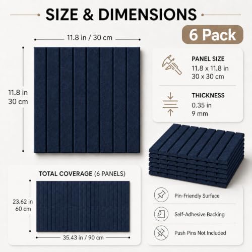 Stripe Felt Bulletin Board Tiles, Cork Board Alternative 24 x 36 in