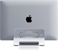 Vertical Laptop Stand for Desk, Gravity Auto Lock Vertical MacBook Stand, Aluminum Laptop Vertical Dock Stand Holder Compatible with MacBook Pro, MacBook Air, Silver