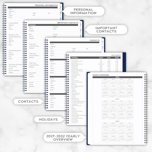 2027-2031 Monthly Planner/Monthly Calendar - 5 Year Monthly Planner