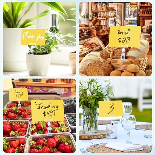 Mlici 12pcs Retail Sign Holder with Clamp for Store Displays