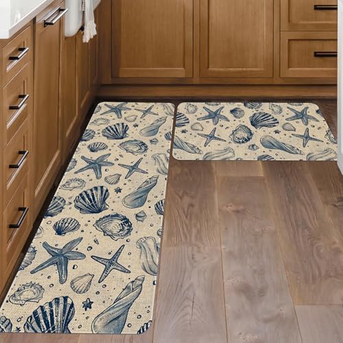Kitchen Rugs and Mats Set of 2,Floor Mats for Home Kitchen Decor Mat
