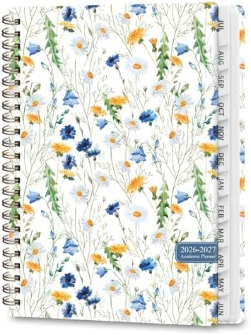 Planner 2026-2027, Weekly and Monthly Academic Planner, July 2026 - June 2027, Hardcover Calendar Agenda Book for School Year Planning, School Supplies for Teacher and Student, A5(6.3'' x 8.5'')