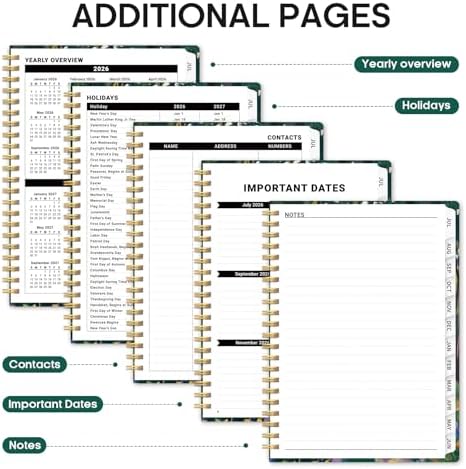 Planner 2026-2027, Monthly & Weekly Jul 2026-Jun 2027 Calendar Planner