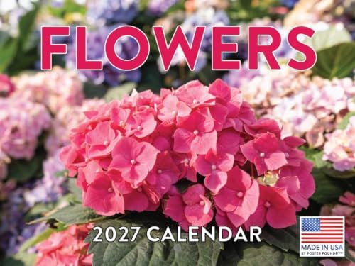 Flower Blossom Calendar 2027 Floral Monthly Wall Calender 12 Month