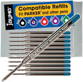 Replacement for Parker 1950371 - G2 Ballpoint Pen Refill - 12 Blue