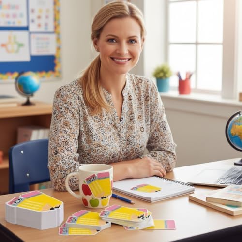 96 Pads 2880 Sheets Teacher Sticky Notes Pencil Note Pads Appreciation Gifts Self Adhesive Memo Pad Cute Gifts