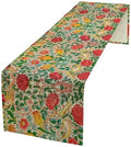 William Morris Original Design Red Rose Table Runner Vintage Floral Table Runner for Dining Table Decor 13 x 120 Inch