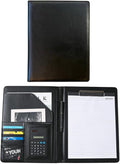 Leather Portfolio Binder for Business use, Document Organizer with Smart Storage, Calculator, Writing pad, – padfolio All in one, Professional Binder Portfolio for Women and Men