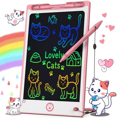Hockvill LCD Writing Tablet for Kids 8.8 Inch, Toys for Girls Boys Drawing Pad for 3 4 5 6 7 Year Old Kids Toys, Children Christmas Birthday Gift for Kids Toddler Doodle Board Travel Essentials