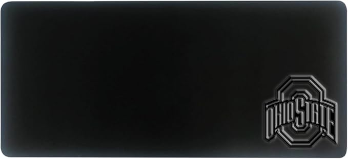 Ohio State University Alumni Desk Mat, Durable Office Supplies, Non-Slip Base, Responsive Desk Pad with Smooth Surface, Black