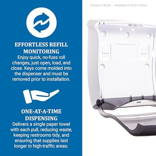 SANT1755TBK - Ultrafold Fusion C-fold amp; Multifold Towel Dispenser, 11 1/2x5 1/2x11 1/2, Black