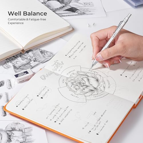 Nicpro 0.7mm Metal Mechanical Pencil Set with Case