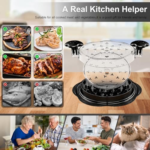 Chicken Shredder Twist Tool Large, Anti-Slip Grip with Suction Base