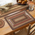 Homespice Gingerbread Jute Braided Table Runner, Rect 8x28 Set of 2