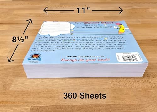 Teacher Created Resources Smart Start K-1 Writing Paper: 360 Sheets (TCR76503)