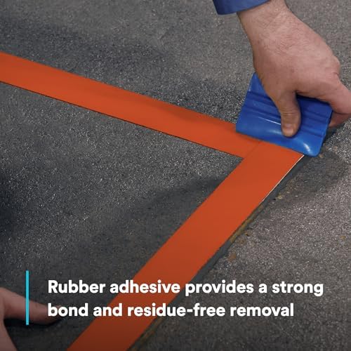 3M Durable Floor Marking Tape 971, Orange, 4 in x 36 yd, 17 mil, 1 Roll