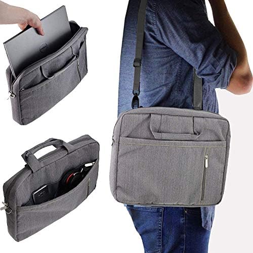 Navitech Grey Premium Messenger Bag - Compatible With IGERESS Newest 8.5-inch LCD Writing Tablet