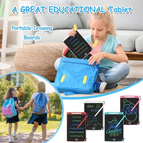 LCD Writing Tablet for Kids with String 16 Pack 8.5"