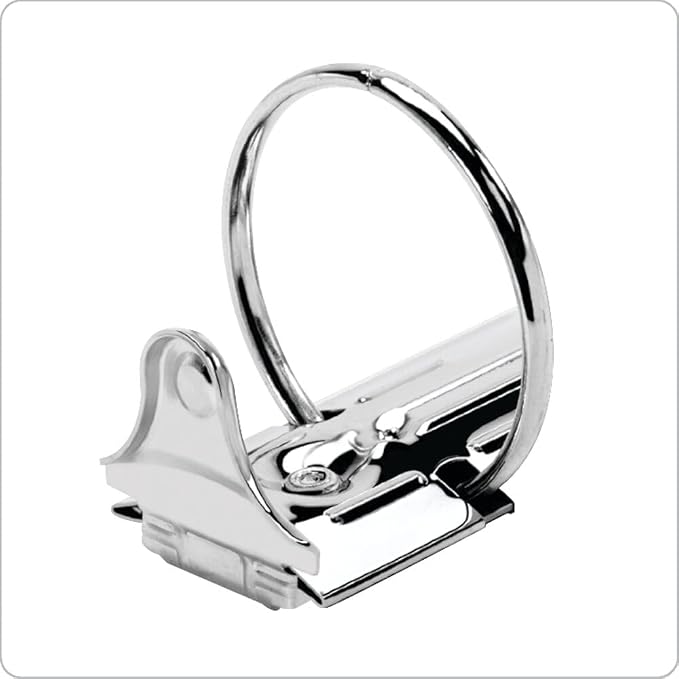 Cardinal Economy 3 Ring Binder, 3 Inch, Presentation View, White, Holds 625 Sheets, Nonstick, PVC Free, 4 Pack of Binders (00430)